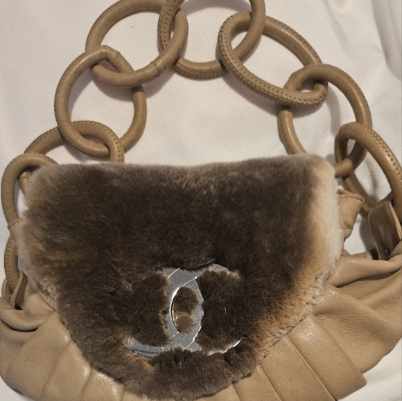 CHANEL Handbags - AUTHENTIC RABBIT FUR FLAP BAG